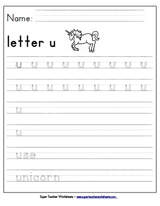 Alphabet Writing Worksheets