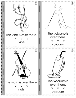 Printable Letter V Mini-book