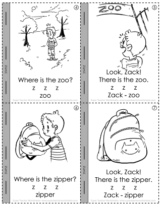 Letter Z - Printable Mini-book