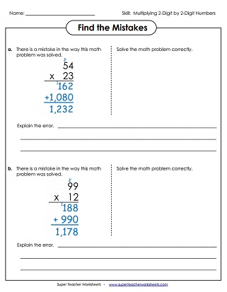 Multiplication Worksheets (Printable)