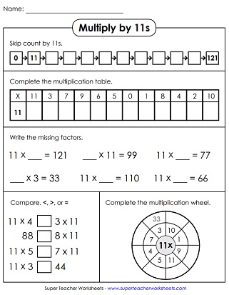 Printable Multiplication Worksheets