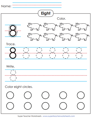 Numbers up to 10 (Printable Worksheets)