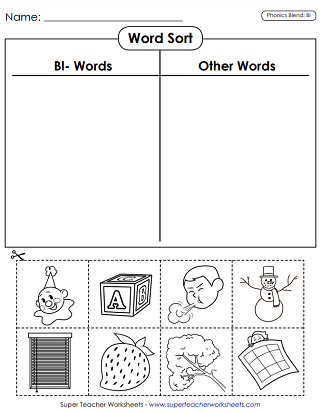 Phonics Worksheets - BL 