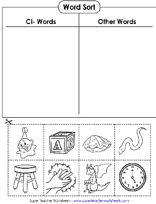 phonics cl worksheets