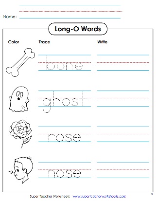 Long Vowel Sounds Phonics Printable Worksheets