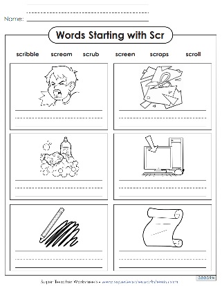 Phonics Blends -SCR