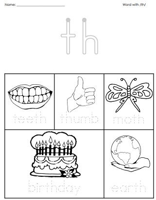 Phonics Th Digraph Worksheet