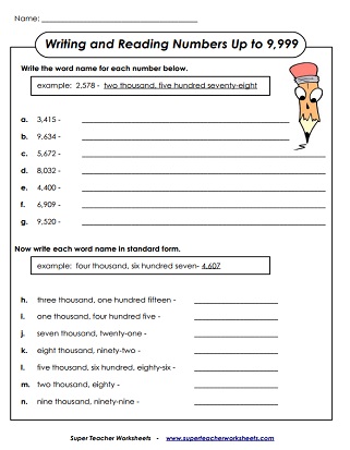 Printable Place Value Worksheets