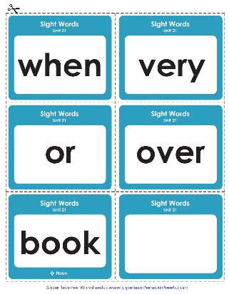 Snap Words Printable Flashcards