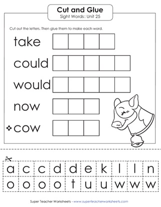 Printable Sight Word Worksheets