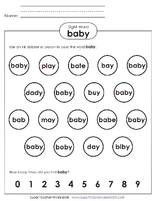 Sight Word: Baby