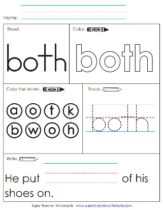 Worksheet - Both