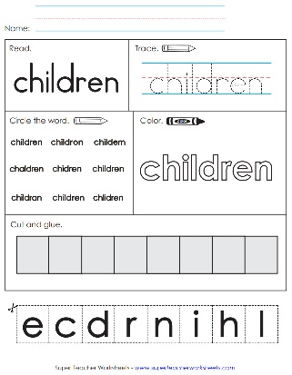 Grade 2 Snap Word Worksheet