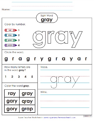 Color Sight Words