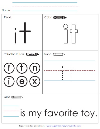 Sight Word it Printables