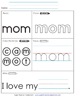 Read & Write the Word mom