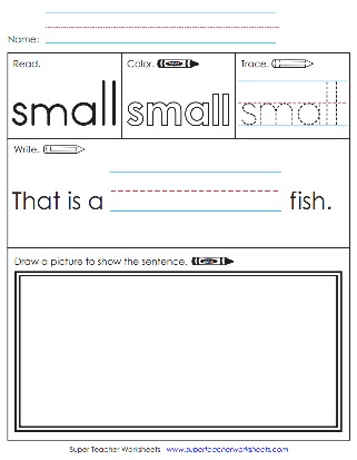 Snap Words Practice Activities - Small