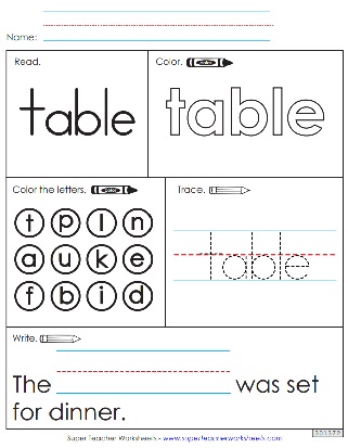 Printable Sight Word Activities