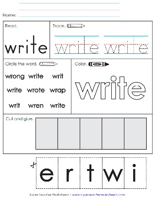 Sight Word - Write