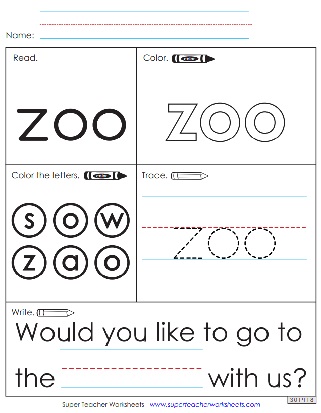 Sight Word Printable Worksheets & Activities