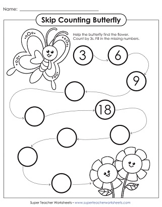 Skip Count Worksheet