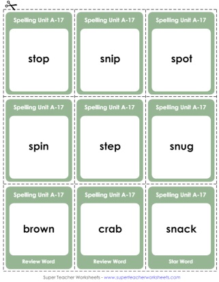 Grade 1 Flashcards Spelling