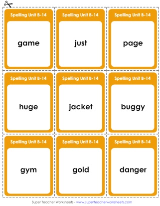 Grade 2 Flashcards Spelling