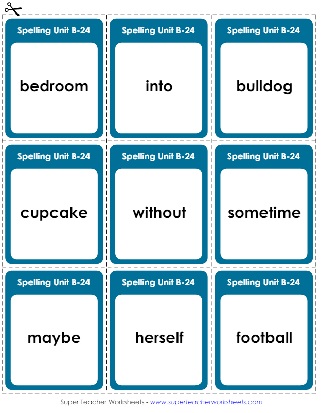 Spelling Flashcards Grade 2