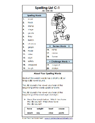 Third Grade Spelling Worksheets