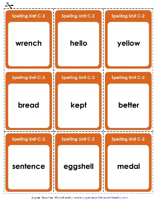 3rd Grade Spelling Words Flash Cards