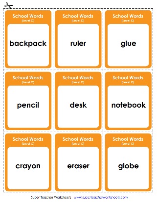 Spelling 3rd Grade - Back to School - Flash Cards