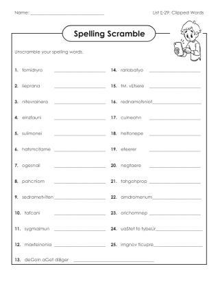 Flashcards 5th Grade Spelling