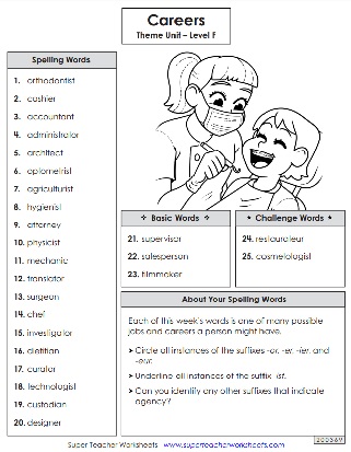 Spelling - 6th Grade - Word List