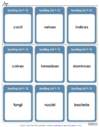 Sixth Grade Spelling Units