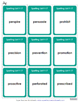 Printable Spelling Activities - 6th Grade