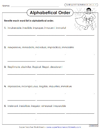 6th Grade Spelling - Word List