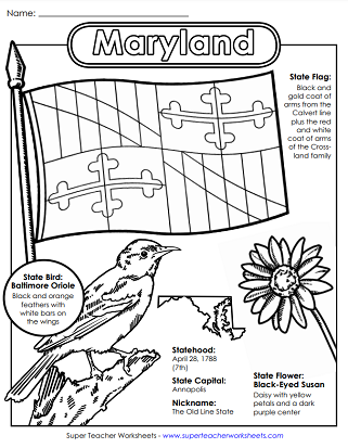 Maryland Printables - State Symbols