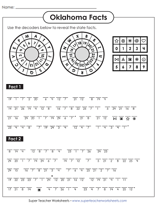 State of Oklahoma - Puzzles and Activities