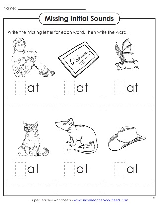 -at Word Family Printable