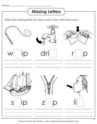 Word Family -ip PDF