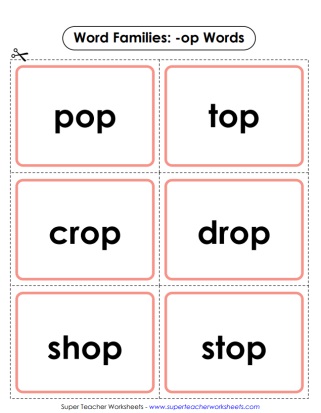 -Op Words Review Cards