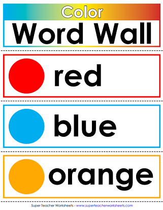 Word Wall (Printable)